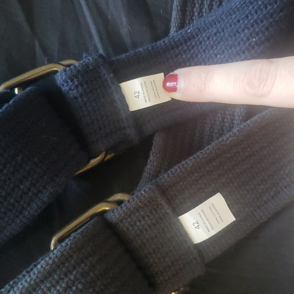 Set of 2 Woven Belts (Navy and Grey) - Picture 3 of 4